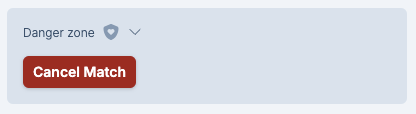 cancel match in scores form screenshot